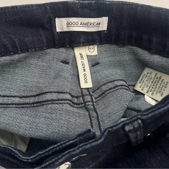 Good American Good Waist Crop Jeans Size 10 - Picture 6 of 8